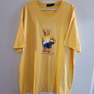 Polo Bear By Ralph Lauren Beach Ball T-Shirt Men's Size 4XB Yellow